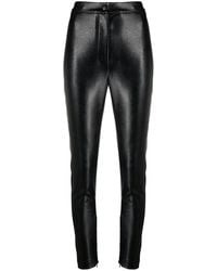 Stella McCartney Faux-leather Skinny Trousers - Black