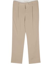 Briglia 1949 - Textured Pleated Tapered Trousers - Lyst