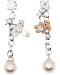 YVMIN - Crystal-Embellished Drop Earrings - Lyst