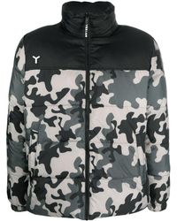 YES I AM - Camouflage-Print Reversible Padded Jacket - Lyst