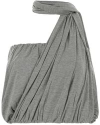 GIMAGUAS - One-Shoulder Scarf Top - Lyst