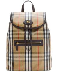 Burberry - Neutrals Backpacks - Lyst