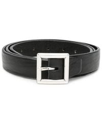 Eraldo - Square-Buckle Leather Belt - Lyst