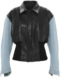 Haikure - Vivienne Panelled Leather Jacket - Lyst