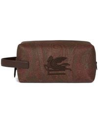 Etro - Medium Arnica Pouch With Pegaso Embroidery - Lyst