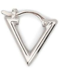 LAG World - Mini Lil Triangle Hoop Earrings - Lyst