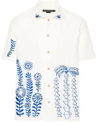 ANDERSSON BELL - Embroidered Textured Shirt - Lyst