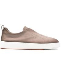 Santoni - Sneakers Brown - Lyst