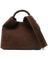 Elleme - Raisin Calf Suede Top-Handle Tote Bag - Lyst