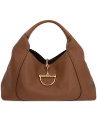 Gucci - Maxi Softbit Grained Leather Shoulder Bag - Lyst