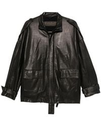 Giorgio Brato - Leather Epaulette Jacket - Lyst