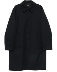 A.P.C. - A. P.C. Concealed-Button Coat - Lyst