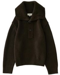 Studio Nicholson - Orena Button-Up Sweater - Lyst