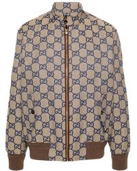 Gucci - Gg-Canvas Bomber Jacket - Lyst