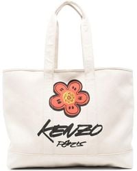 KENZO - Neutrals Tote Bags - Lyst