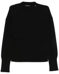 Anine Bing - Mock-Neck Ribbed-Knit Sweater - Lyst