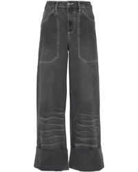 CANNARI CONCEPT - Mid-Rise Wide-Leg Jeans - Lyst