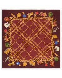 Burberry - Square Silk Twill Scarf - Lyst