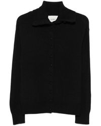 Lisa Yang - Denie Button-Up Sailor-Collar Cardigan - Lyst