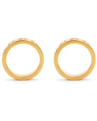 Maison Margiela - Numerical Engraved Hoop Earrings - Lyst