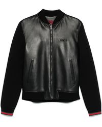 Gucci - Nappa Leather Bomber Jacket - Lyst