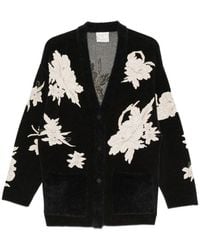 forte_forte - Floral-Embroidered Cardigan-Style Jacket - Lyst
