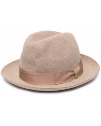 Borsalino - Bow-Detail Fedora Hat - Lyst