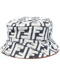 Fendi - Zucca-Jacquard Cotton Bucket Hat - Lyst