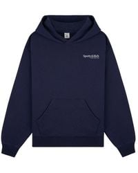 Sporty & Rich - Logo-Print Cotton Hoodie - Lyst