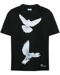 3.PARADIS - Freedom Doves Cotton T-Shirt - Lyst