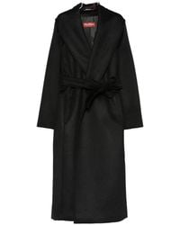 Max Mara - Loriana Long-Sleeve Belted Coat - Lyst