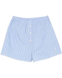 Sporty & Rich - Vertical-Stripe Shorts - Lyst
