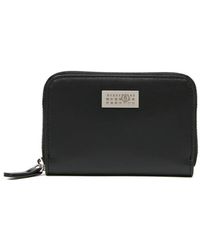 MM6 by Maison Margiela - Numeric Leather Zip Wallet - Lyst