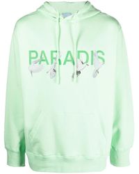 3.PARADIS - Logo-Print Cotton Hoodie - Lyst