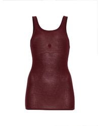 Baserange - Heart Ribbed-Knit Tank Top - Lyst