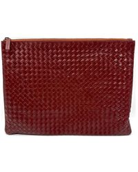 Dragon Diffusion - Woven-Zip Clutch Bag - Lyst