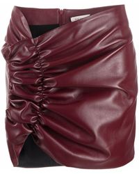 The Mannei Koss Ruched Miniskirt - Red