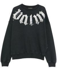 Palm Angels - Big Neck Logo Printed Sweatshirt - Lyst