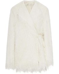 Dries Van Noten - Fringed Wrap Jacket - Lyst