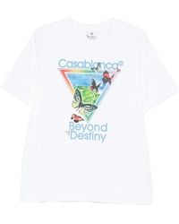CASABLANCA - Tennis Club Icon Beyond Destiny Classic T-Shirt - Lyst