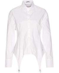 Jean Paul Gaultier - Jaretekkes Button-Front Logo-Plaque Shirt - Lyst