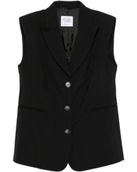 LE SULLY STUDIO - Sleeveless Single-Breasted Gilet - Lyst
