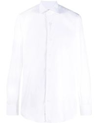 CAMICERIA MAZZARELLI - Plain Buttoned Shirt - Lyst