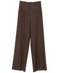 The Seafarer - April Pressed-Crease Wide-Leg Trousers - Lyst