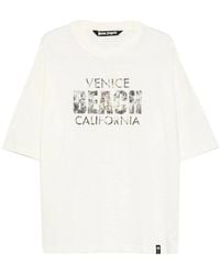 Palm Angels - Graphic-Print Rhinestone-Embellished T-Shirt - Lyst