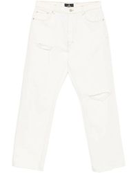Represent - Heaton Distressed Straight-Leg Jeans - Lyst