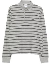 Vetements - Striped Long-Sleeve Polo Shirt - Lyst