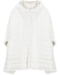 Herno Reversible Cape Jacket - White
