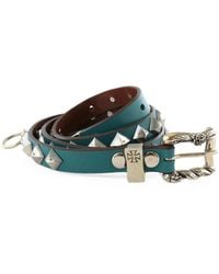 Enfants Riches Deprimes - Pyramid-Studded Engraved-Buckle Belt - Lyst