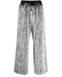 Dolce & Gabbana - Faux-Fur Tailored-Cut Trousers - Lyst